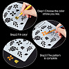 16Pcs Letter Geometric Plastic Drawing Painting Stencils DIY-WH0320-25-6