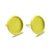 Spray Painted 304 Stainless Steel Stud Earring Findings STAS-K240-01B-1