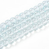 Baking Paint Transparent Glass Beads Strands DGLA-N006-6mm-07-1