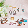 DIY Long Dangle Earring Making Kit DIY-HY0001-41-4