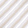 Fabric with Plastic Beads Ribbon OCOR-FG0001-29-1