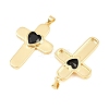 Brass Glass Pendants KK-P353-12G-02-2