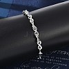 304 Stainless Steel Infinity Link Chain Bracelets for Women Men BJEW-F488-53A-P-3