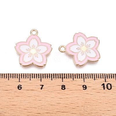 Light Gold Plated Alloy Enamel Pendants PALLOY-N176-28C-RS-1