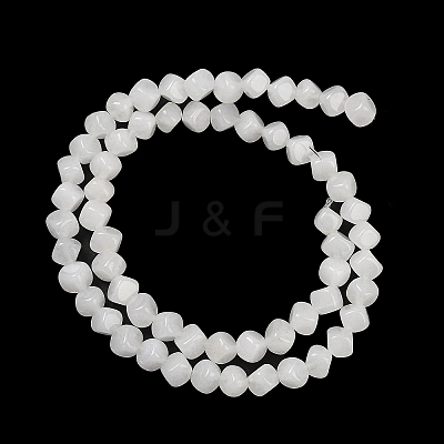 Natural White Jade Beads Strands G-A257-A04-01-1