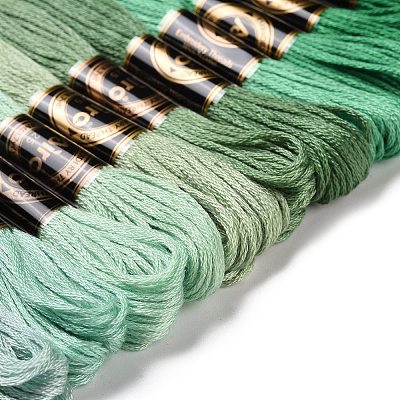 12 Skeins 12 Colors 6-Ply Polyester Embroidery Floss OCOR-M009-01B-06-1