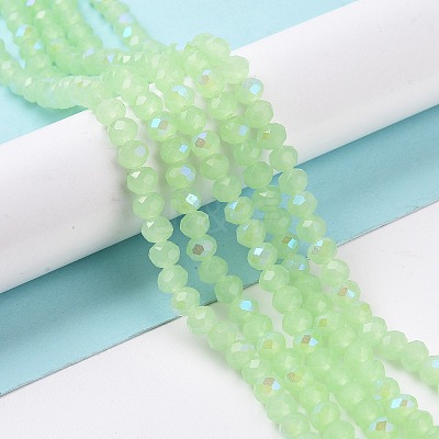 Electroplate Glass Beads Strands EGLA-A034-J6mm-L04-1
