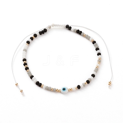 Adjustable Nylon Cord Braided Bead Bracelets BJEW-JB05791-05-1