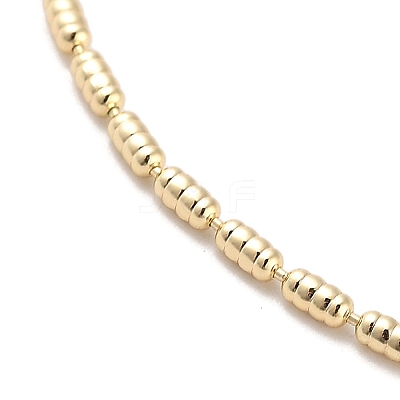 Brass Column Link Chain Necklaces NJEW-Q344-02G-1