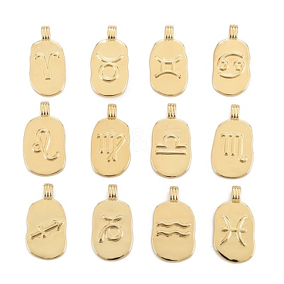 Brass Pendants KK-O140-20G-1