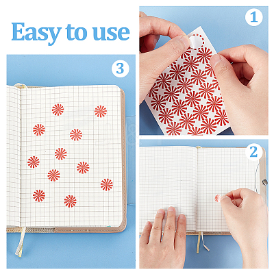 Round Dot PVC Decorative Stickers DIY-WH0423-007-1