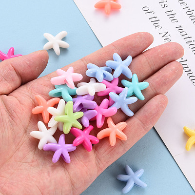 Opaque Acrylic Beads MACR-S373-22A-1