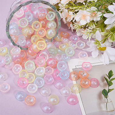 150Pcs Luminous Acrylic Bead Cone MACR-HY0001-19-1