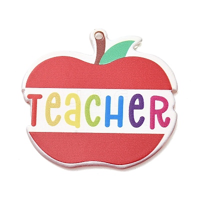 Teachers' Day Double-sided Printed Acrylic Pendants OACR-R265-04C-1