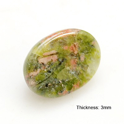 Mixed Gemstone Cabochons X-G-H1596-8x6x3mm-M-1