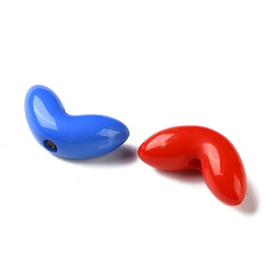 Opaque Acrylic Beads OACR-P034-08A-M-1
