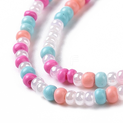 Glass Seed Bead Strands LAMP-B021-04G-1