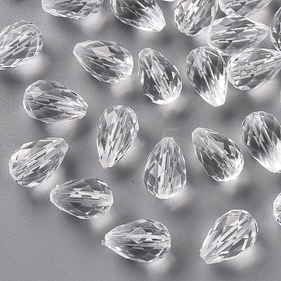 Transparent Acrylic Beads TACR-S128-01-1