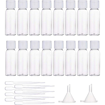Transparent Flip Cap Round Shoulder Plastic Bottle MRMJ-BC0001-56-1