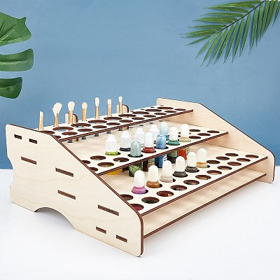 Basswood Leathercraft Tools Storage Rack ODIS-WH0008-12-1