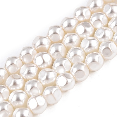 Transparent Spray Painted Glass Beads Strands GLAA-N001-27-1