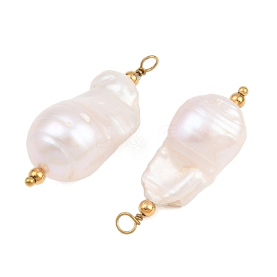 Natural Baroque Keshi Pearl Pendants PA-CBA0A45-06G-1