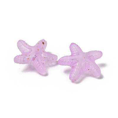 Opaque Acrylic Beads OACR-H056-02E-1
