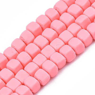 Handmade Polymer Clay Beads Strands CLAY-S092-78L-1