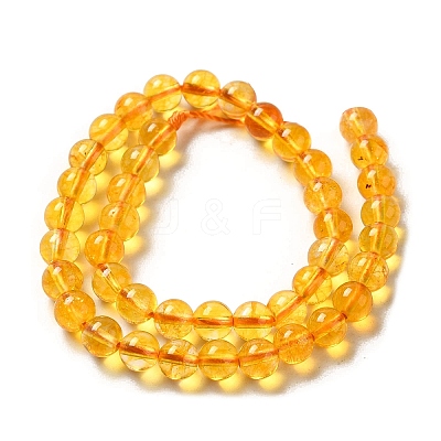 Natural Quartz Crystal Beads Strands G-C076-6mm-6-1