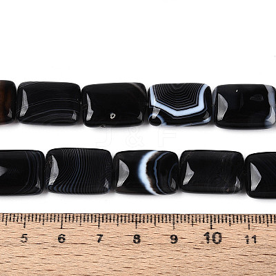 Natural Agate Beads Strands G-N356-03A-01-1