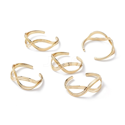Brass Cuff Bangle X-BJEW-P168-D02-1