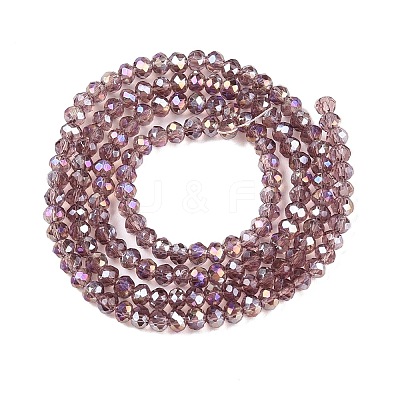 Electroplate Glass Beads Strands EGLA-A044-T2mm-B07-1