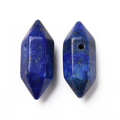 Natural & Synthetic Mixed Gemstone Double Terminal Pointed Pendants G-C007-02A-1