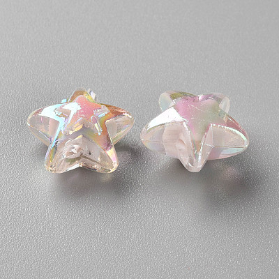 Transparent Acrylic Beads TACR-S152-11B-06-1