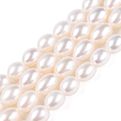 Natural Cultured Freshwater Pearl Beads Strands PEAR-N012-07U-1-1