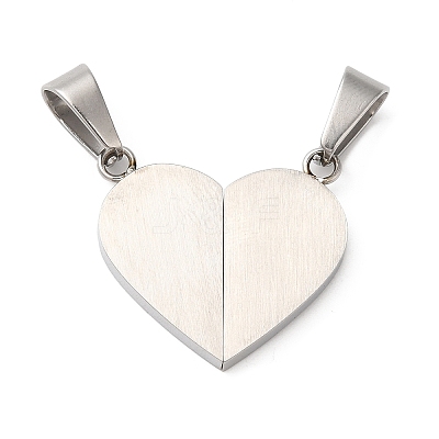 Non-Tarnish 304 Stainless Steel Split Pendants STAS-E195-03P-1