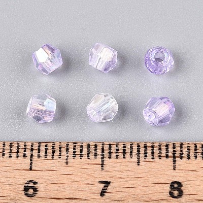Transparent Spray Painted Glass Beads X1-EGLA-N018-4mm-02-1