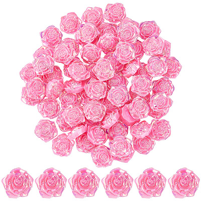 100Pcs Opaque ABS Plastic Cabochons KY-SP0001-16B-1