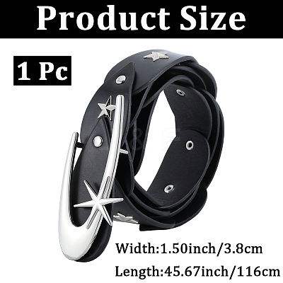1Pc Imitation Leather Chain Belts AJEW-CL0001-91A-1