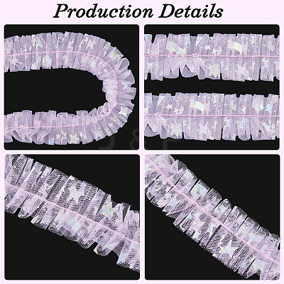 10M Polyester Organza Ribbons SRIB-GF0001-65A-1