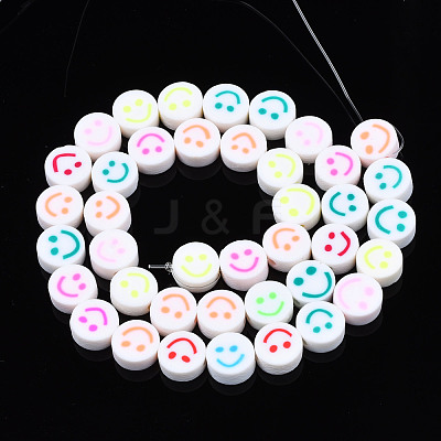 Handmade Polymer Clay Bead Strands CLAY-T020-28-1