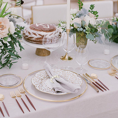 Imitated Pearl Acrylic Napkin Rings AJEW-FH00001-1