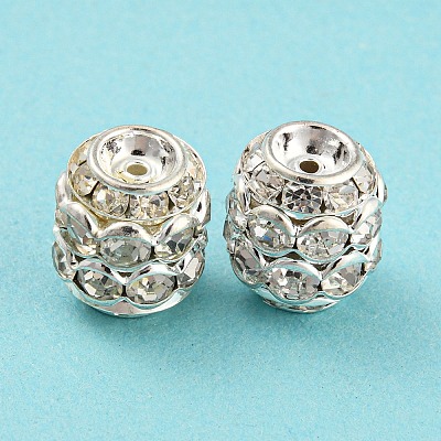 Brass Rhinestone Beads RB-F035-03S-1