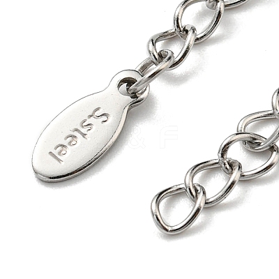 Tarnish Resistant 304 & 201 Stainless Steel Curb Chain Extender STAS-B045-02P-1