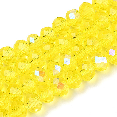 Electroplate Glass Beads Strands EGLA-A034-T2mm-L28-1