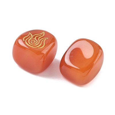 4Pcs 4 Styles Natural Carnelian Display Decorations G-F786-03A-02-1
