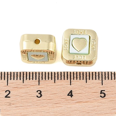 Rack Plating Alloy with Acrylic Beads FIND-B037-01G-04-1