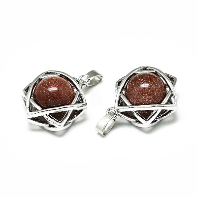 Synthetic Goldstone Pendants G-R485-01D-1