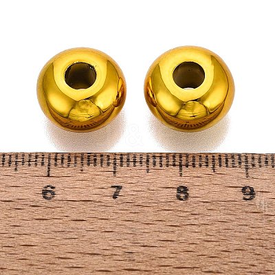 UV Plating Opaque Acrylic European Beads PACR-T017-19M-06-1