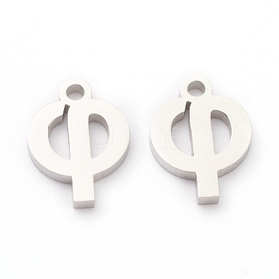 Non-Tarnish 304 Stainless Steel Charms STAS-G244-01F-1